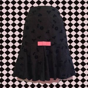 super cute black skirt with pink bow + crinoline